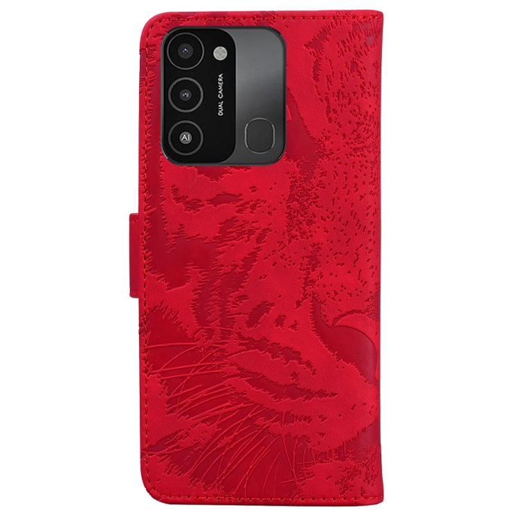 For Tecno Spark Go 2022 / Spark 8C Tiger Embossing Pattern Horizontal Flip Leather Phone Case