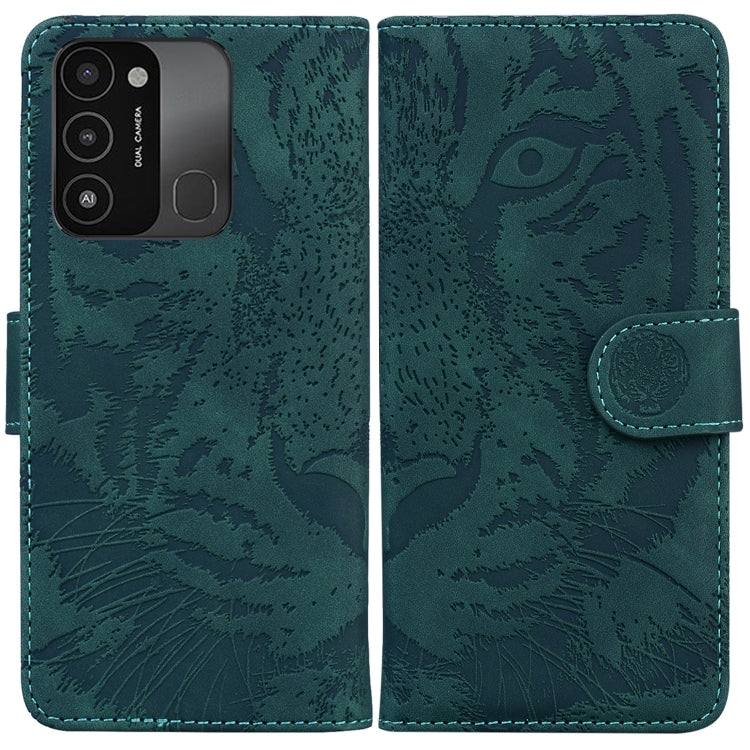 For Tecno Spark Go 2022 / Spark 8C Tiger Embossing Pattern Horizontal Flip Leather Phone Case