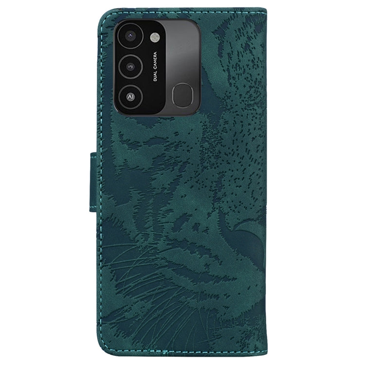 For Tecno Spark Go 2022 / Spark 8C Tiger Embossing Pattern Horizontal Flip Leather Phone Case