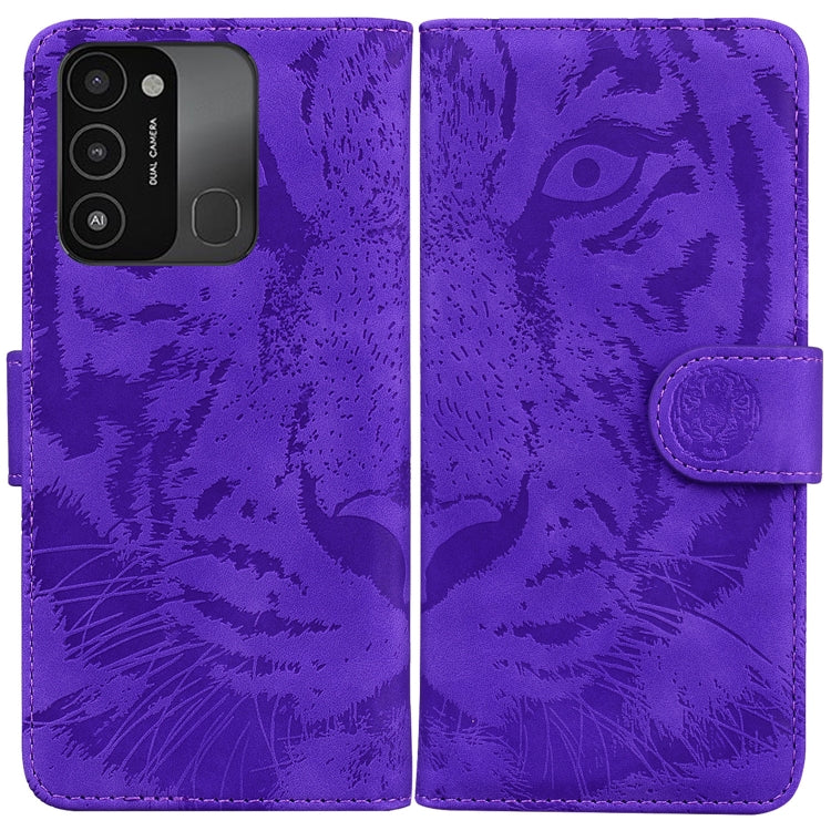 For Tecno Spark Go 2022 / Spark 8C Tiger Embossing Pattern Horizontal Flip Leather Phone Case