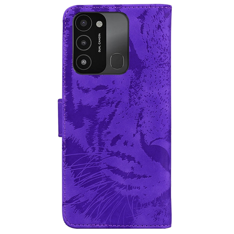 For Tecno Spark Go 2022 / Spark 8C Tiger Embossing Pattern Horizontal Flip Leather Phone Case