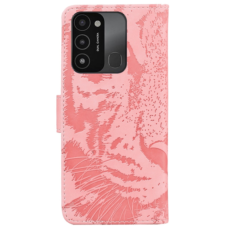 For Tecno Spark Go 2022 / Spark 8C Tiger Embossing Pattern Horizontal Flip Leather Phone Case