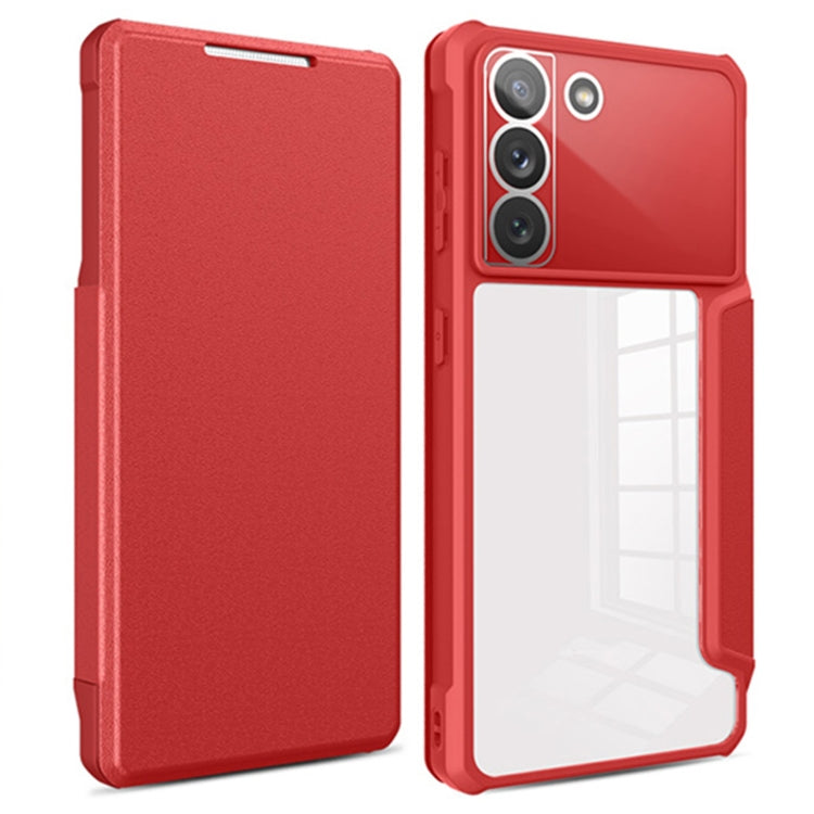 For Samsung Galaxy S21+ 5G Magnetic Flip Leather Phone Case