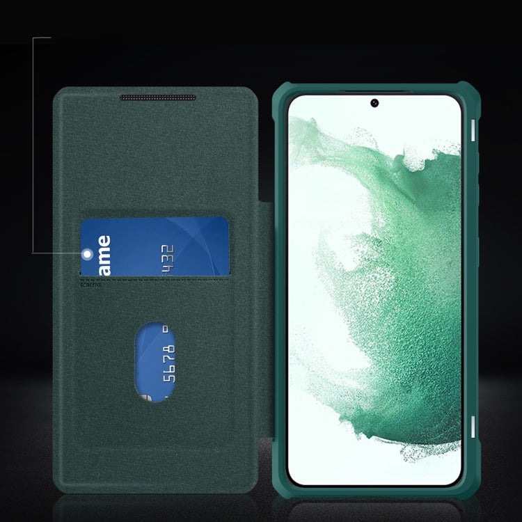 For Samsung Galaxy S21 Ultra 5G Magnetic Flip Leather Phone Case