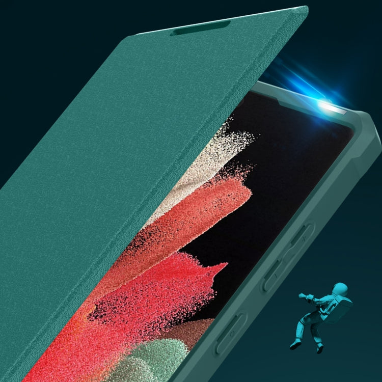 For Samsung Galaxy S22 Ultra 5G Magnetic Flip Leather Phone Case