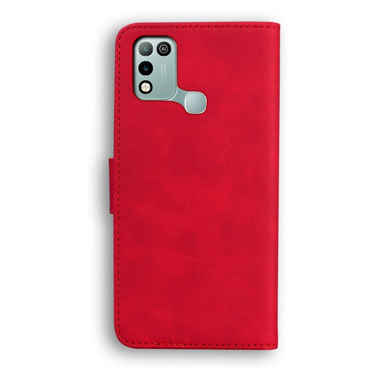 For Infinix Hot 10 Play / Smart 5 (India) Skin Feel Pure Color Flip Leather Phone Case