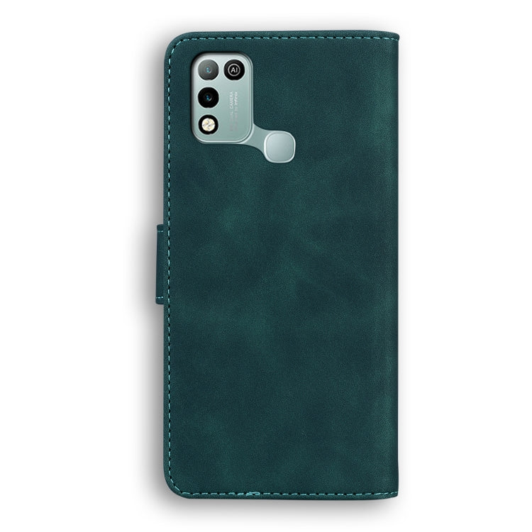 For Infinix Hot 10 Play / Smart 5 (India) Skin Feel Pure Color Flip Leather Phone Case