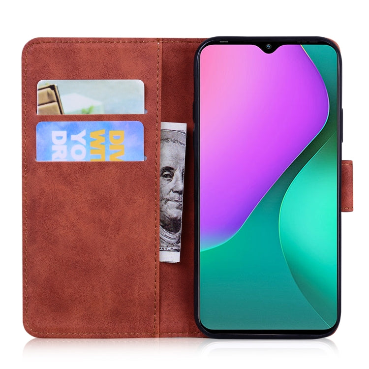 For Infinix Hot 10 Play / Smart 5 (India) Skin Feel Pure Color Flip Leather Phone Case