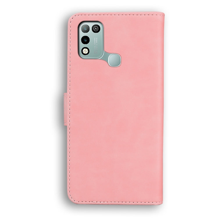 For Infinix Hot 10 Play / Smart 5 (India) Skin Feel Pure Color Flip Leather Phone Case