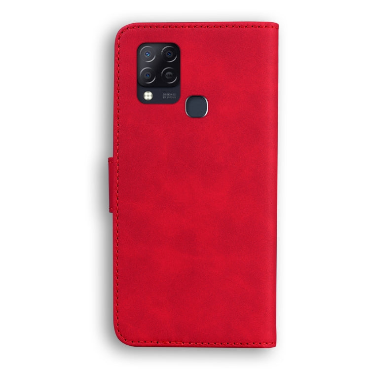 For Infinix Hot 10s / Hot 10T Skin Feel Pure Color Flip Leather Phone Case