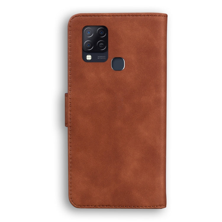 For Infinix Hot 10s / Hot 10T Skin Feel Pure Color Flip Leather Phone Case