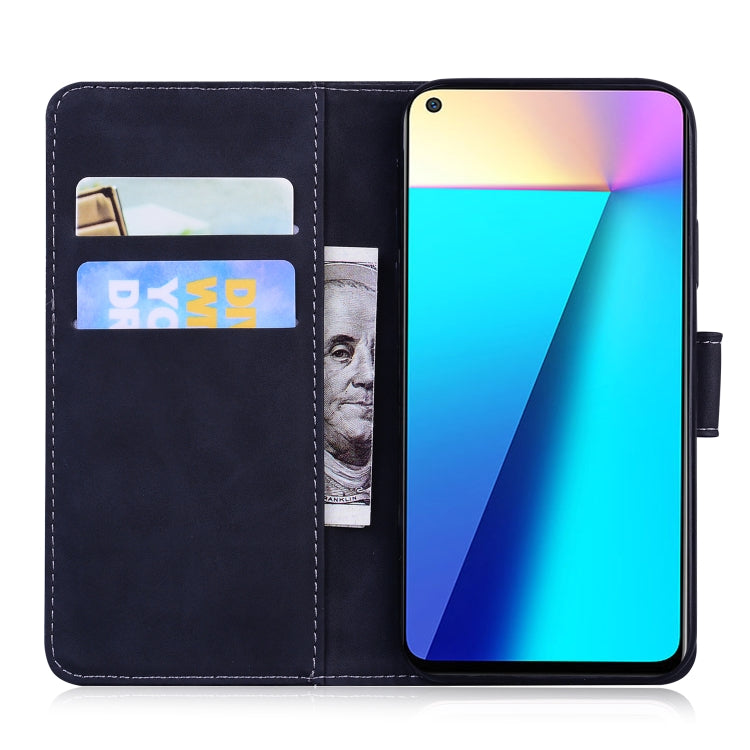 For Infinix Note 7 X690 Skin Feel Pure Color Flip Leather Phone Case
