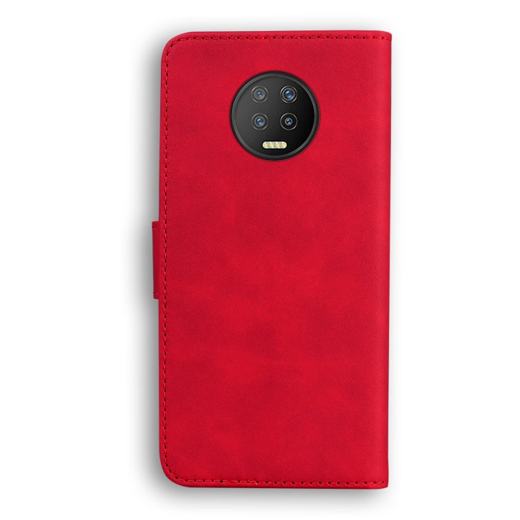 For Infinix Note 7 X690 Skin Feel Pure Color Flip Leather Phone Case