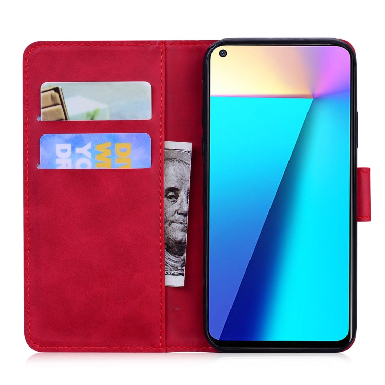 For Infinix Note 7 X690 Skin Feel Pure Color Flip Leather Phone Case
