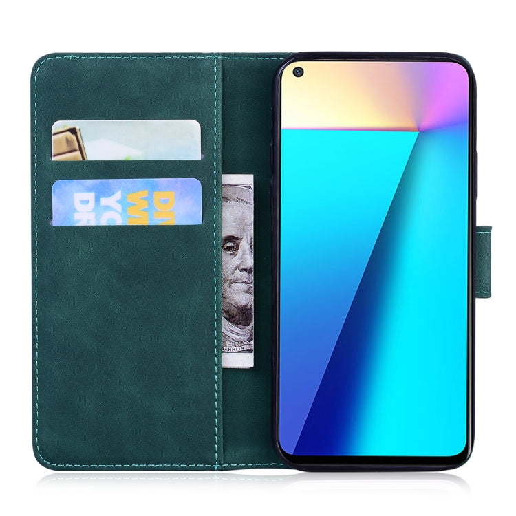 For Infinix Note 7 X690 Skin Feel Pure Color Flip Leather Phone Case