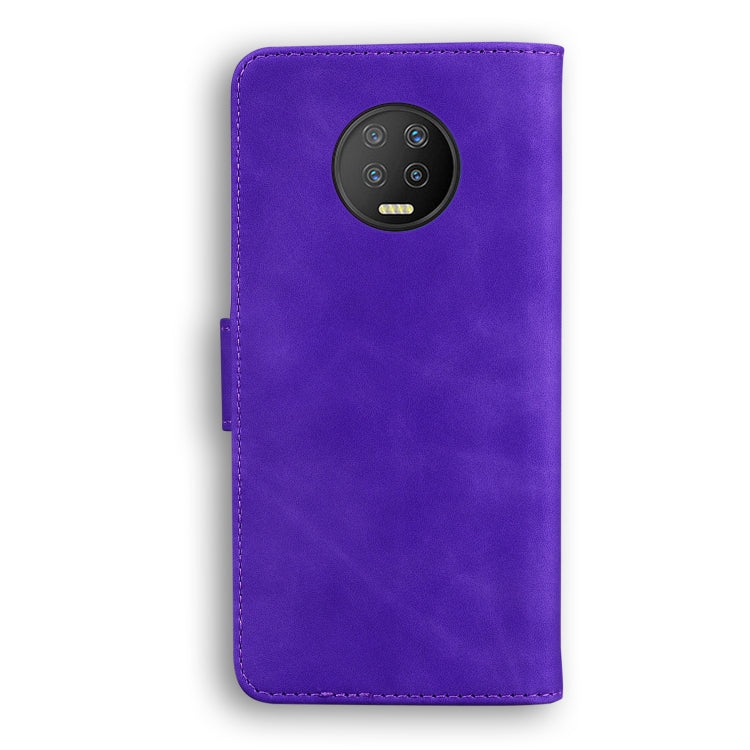For Infinix Note 7 X690 Skin Feel Pure Color Flip Leather Phone Case