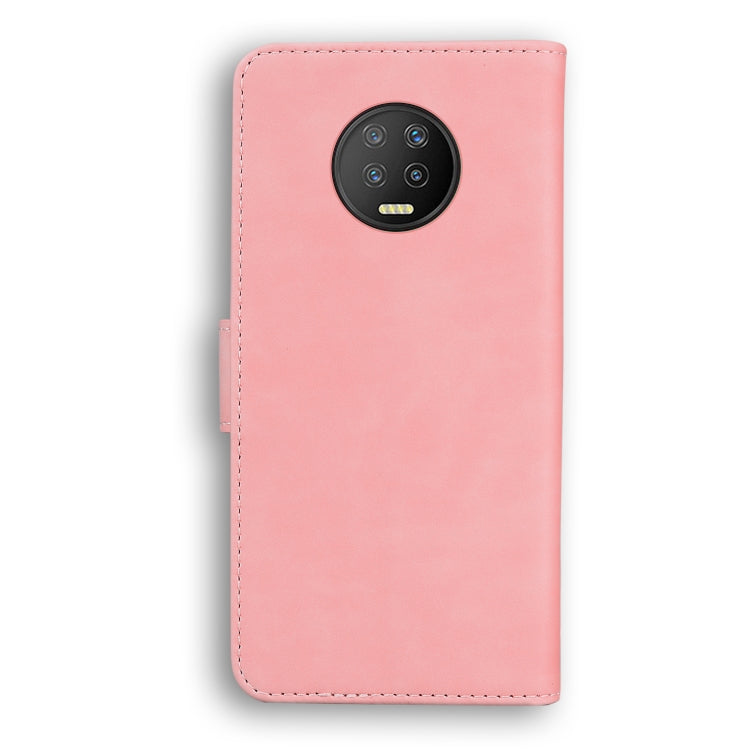 For Infinix Note 7 X690 Skin Feel Pure Color Flip Leather Phone Case