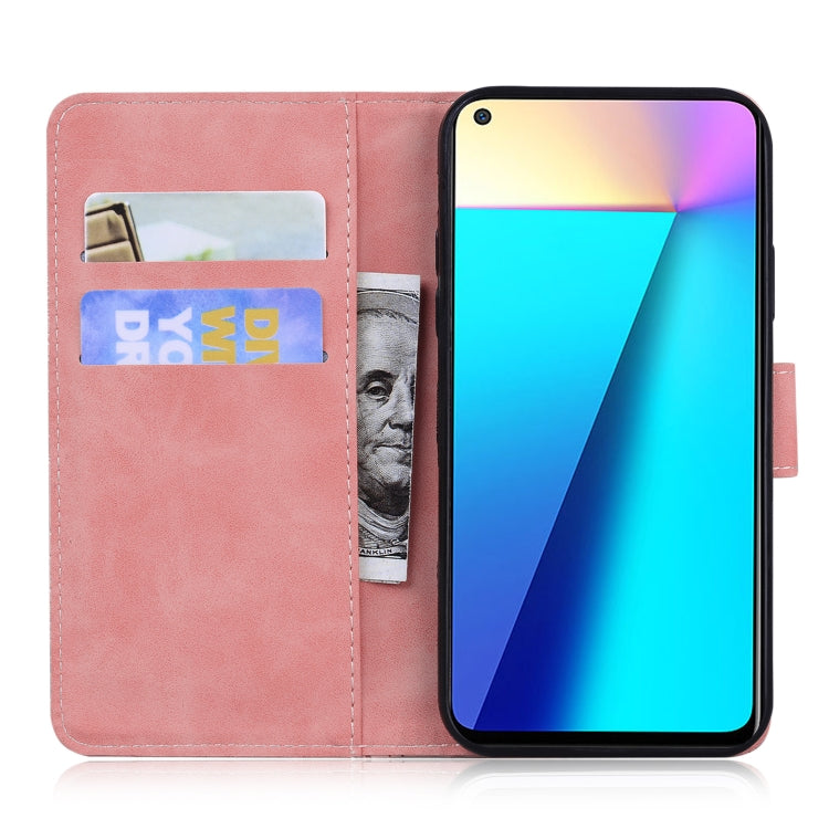 For Infinix Note 7 X690 Skin Feel Pure Color Flip Leather Phone Case
