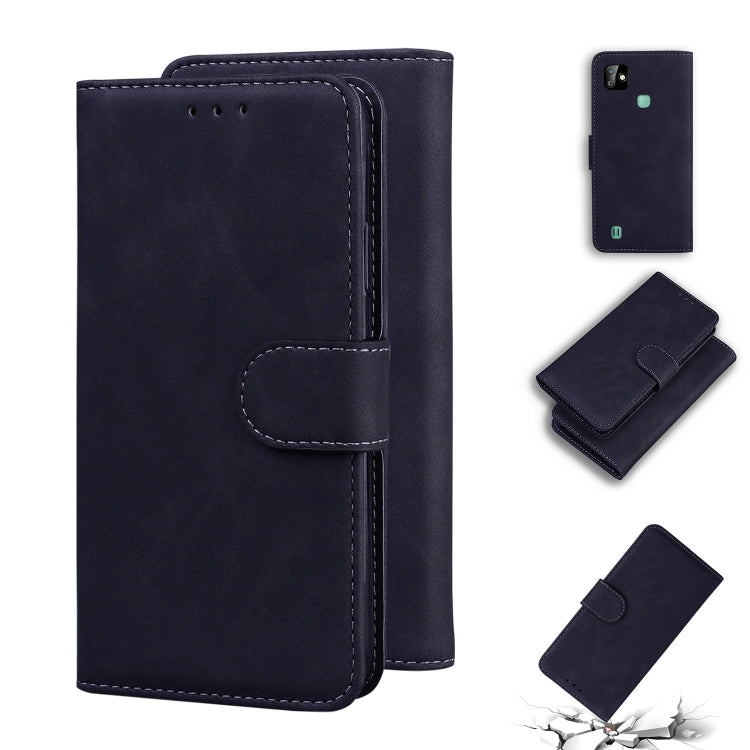 For Infinix Smart HD 2021 X612 Skin Feel Pure Color Flip Leather Phone Case