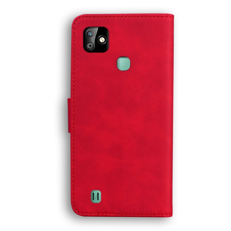 For Infinix Smart HD 2021 X612 Skin Feel Pure Color Flip Leather Phone Case