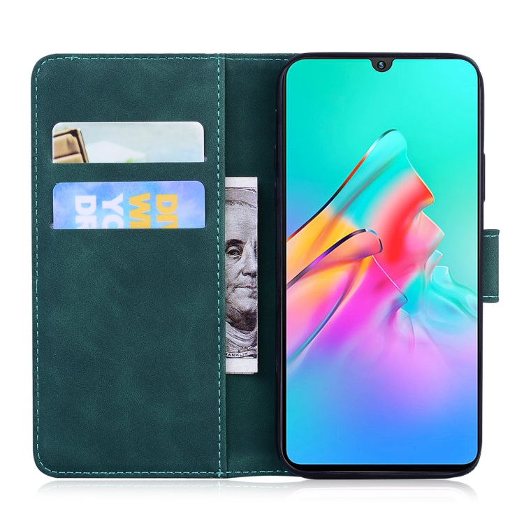 For Infinix Smart HD 2021 X612 Skin Feel Pure Color Flip Leather Phone Case