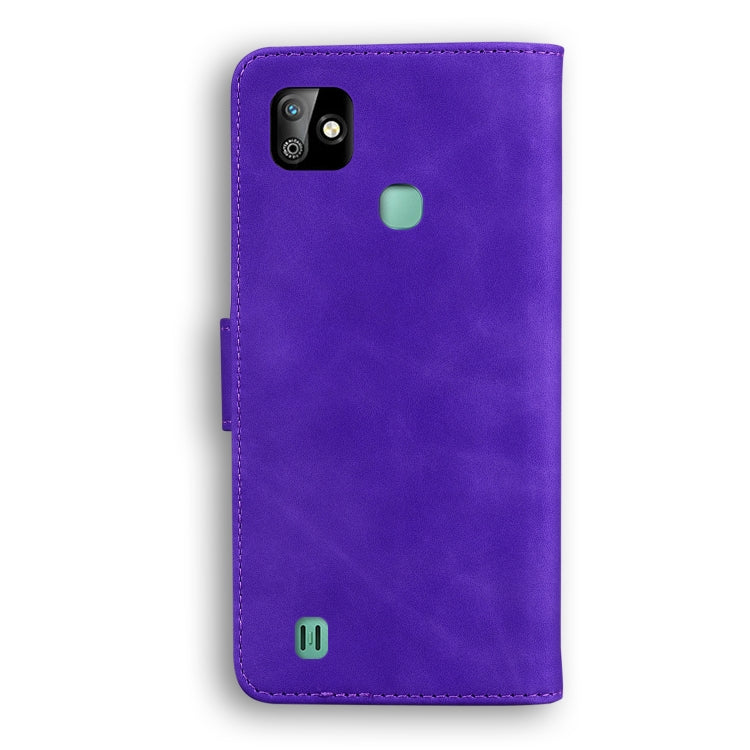 For Infinix Smart HD 2021 X612 Skin Feel Pure Color Flip Leather Phone Case