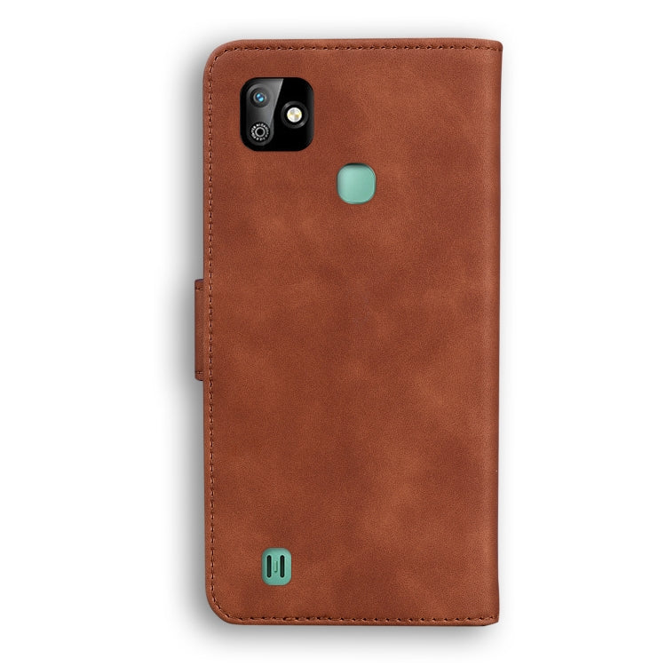 For Infinix Smart HD 2021 X612 Skin Feel Pure Color Flip Leather Phone Case
