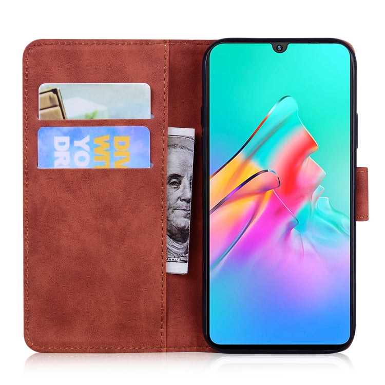 For Infinix Smart HD 2021 X612 Skin Feel Pure Color Flip Leather Phone Case
