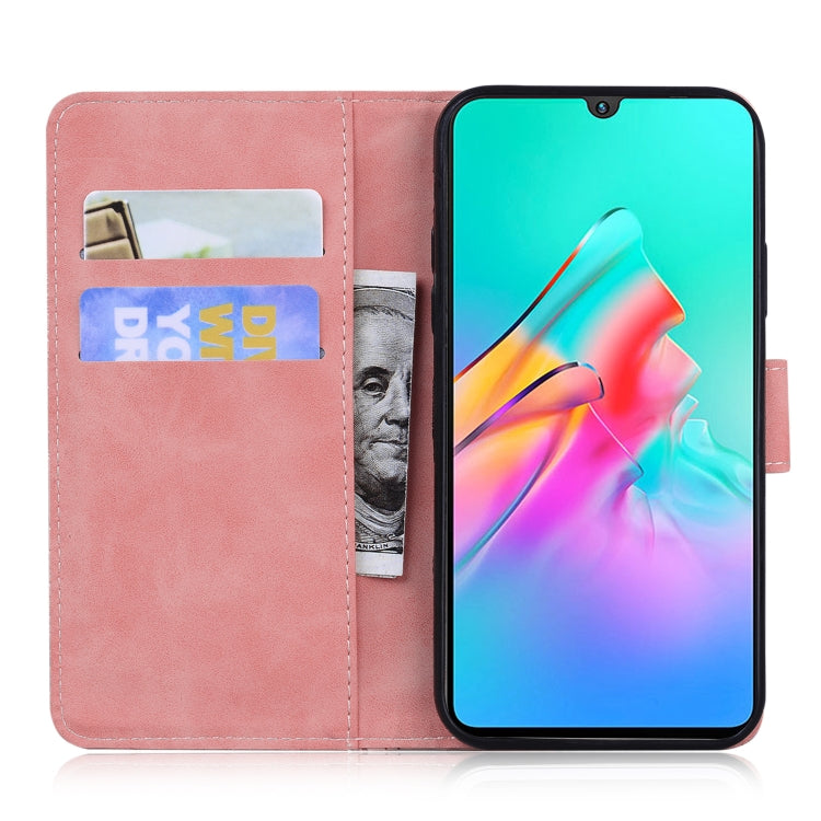 For Infinix Smart HD 2021 X612 Skin Feel Pure Color Flip Leather Phone Case