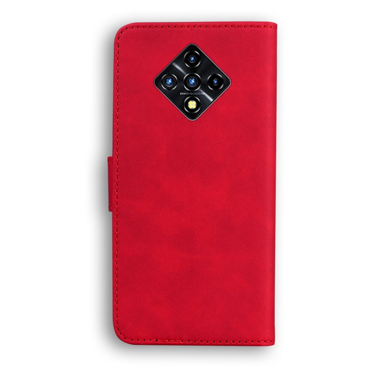 For Infinix Zero 8 X687 Skin Feel Pure Color Flip Leather Phone Case