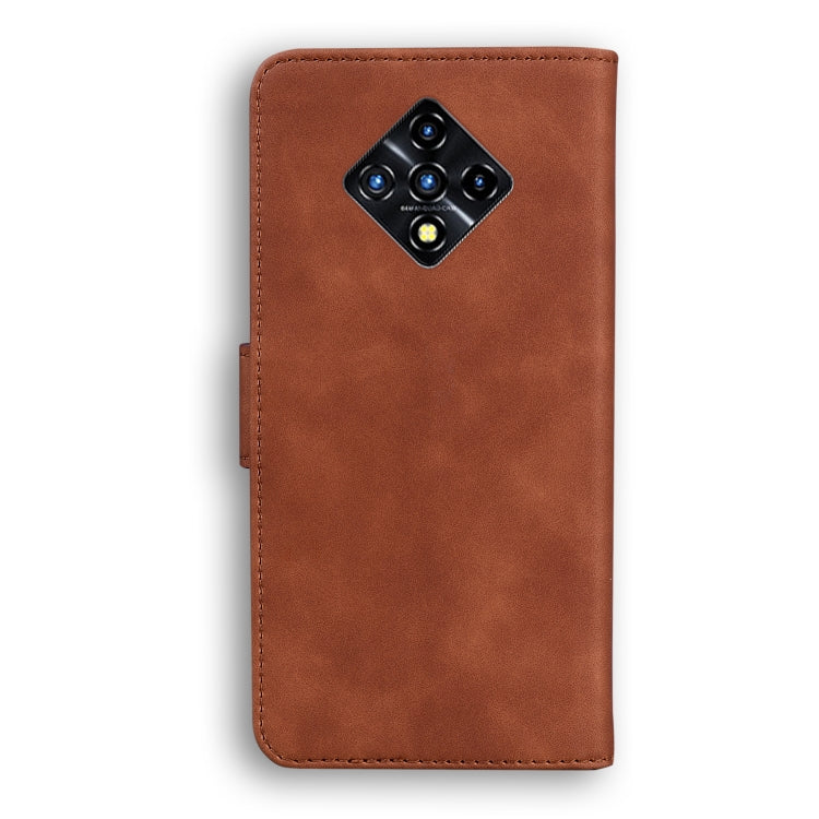 For Infinix Zero 8 X687 Skin Feel Pure Color Flip Leather Phone Case