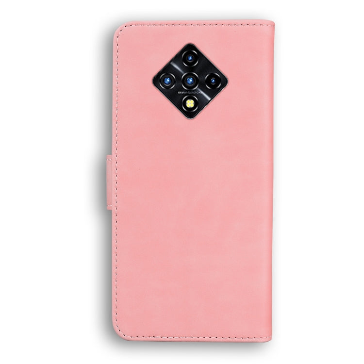 For Infinix Zero 8 X687 Skin Feel Pure Color Flip Leather Phone Case