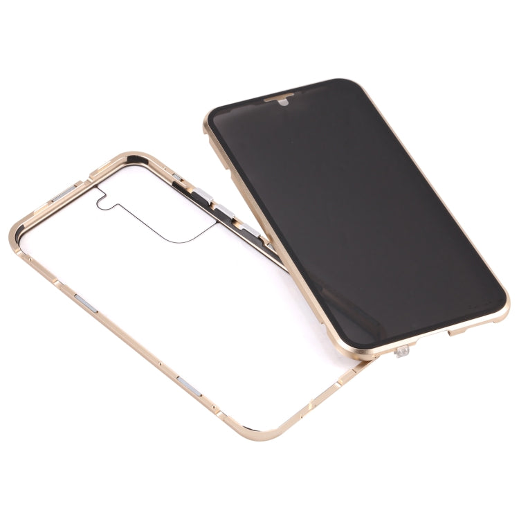 For Samsung Galaxy S22 5G Anti-peeping Magnetic Double-sided Tempered Glass Phone Case