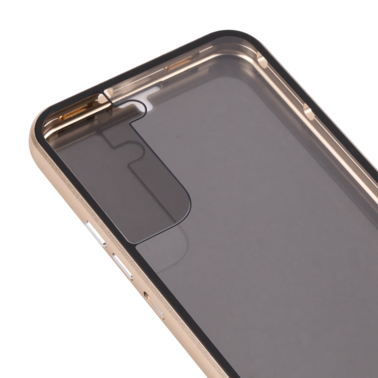 For Samsung Galaxy S22 5G Anti-peeping Magnetic Double-sided Tempered Glass Phone Case