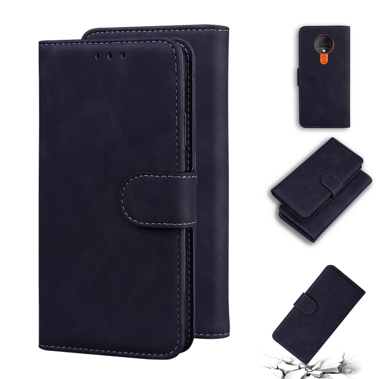 For Tecno Spark 6 Skin Feel Pure Color Flip Leather Phone Case