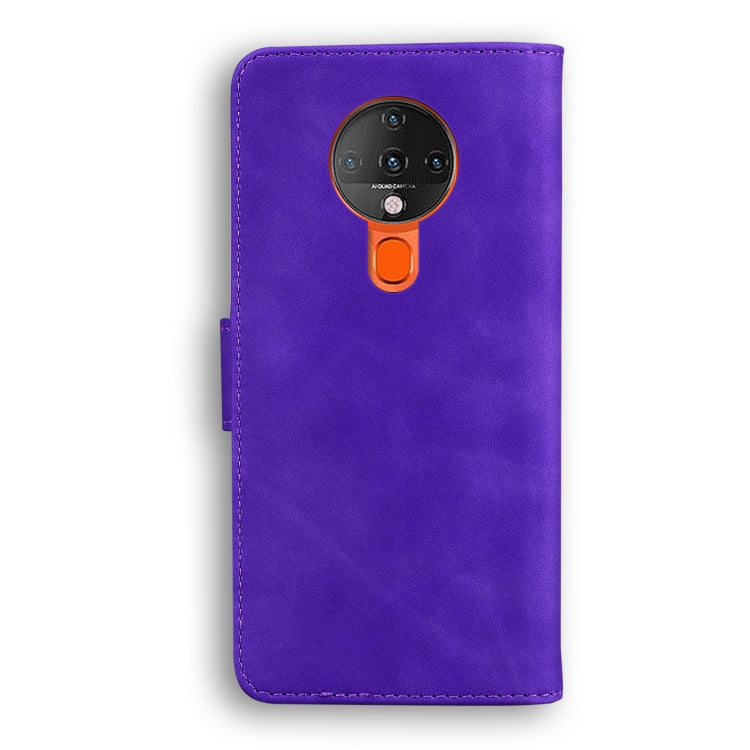 For Tecno Spark 6 Skin Feel Pure Color Flip Leather Phone Case