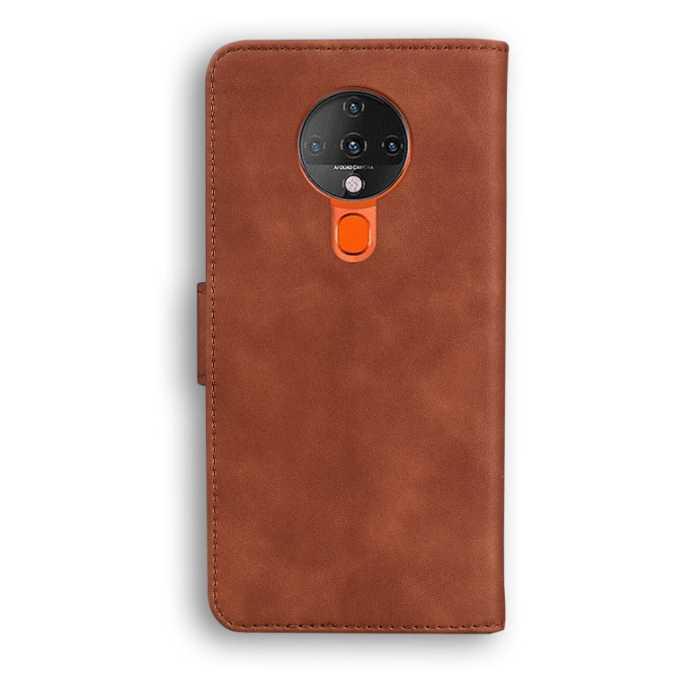 For Tecno Spark 6 Skin Feel Pure Color Flip Leather Phone Case