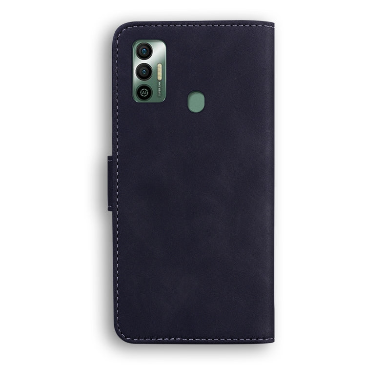 For Tecno Spark 7 Skin Feel Pure Color Flip Leather Phone Case