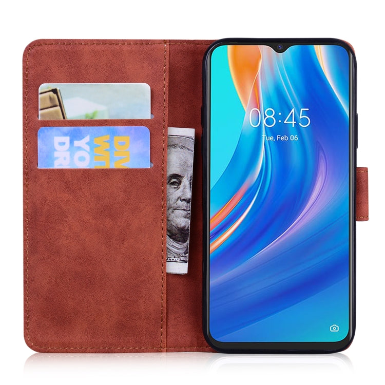 For Tecno Spark 7 Skin Feel Pure Color Flip Leather Phone Case