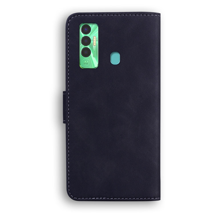 For Tecno Spark 7P Skin Feel Pure Color Flip Leather Phone Case