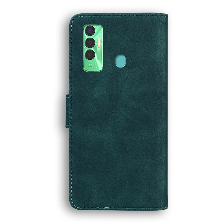 For Tecno Spark 7P Skin Feel Pure Color Flip Leather Phone Case