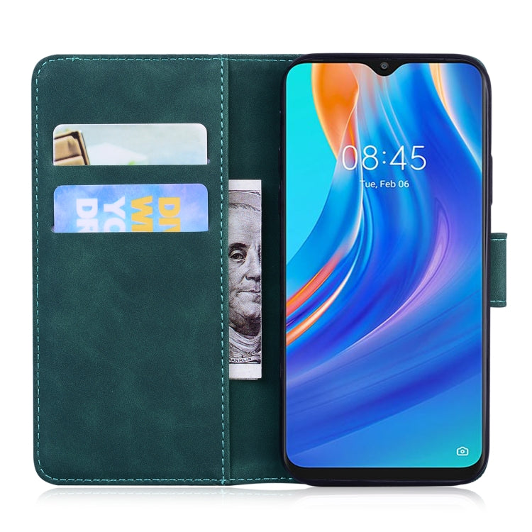 For Tecno Spark 7P Skin Feel Pure Color Flip Leather Phone Case