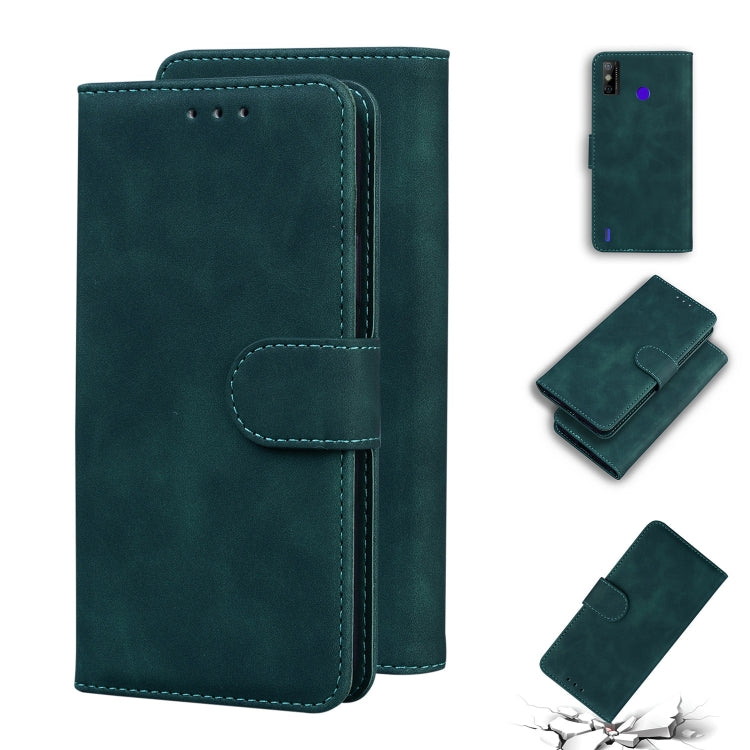 For Tecno Spark GO 2020 / Spark 6 GO Skin Feel Pure Color Flip Leather Phone Case