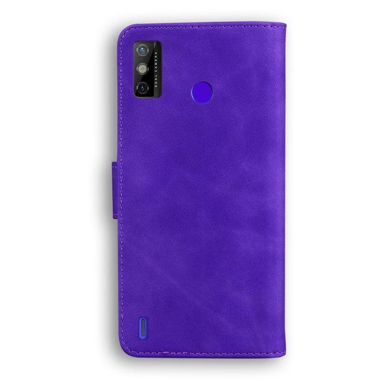 For Tecno Spark GO 2020 / Spark 6 GO Skin Feel Pure Color Flip Leather Phone Case