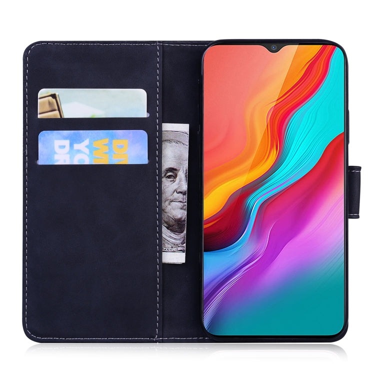 For Tecno Camon 12 CC7 / Spark 4 KC8 Skin Feel Pure Color Flip Leather Phone Case