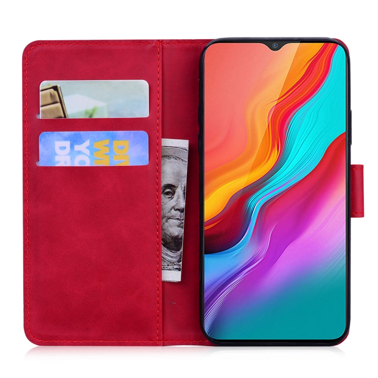 For Tecno Camon 12 CC7 / Spark 4 KC8 Skin Feel Pure Color Flip Leather Phone Case