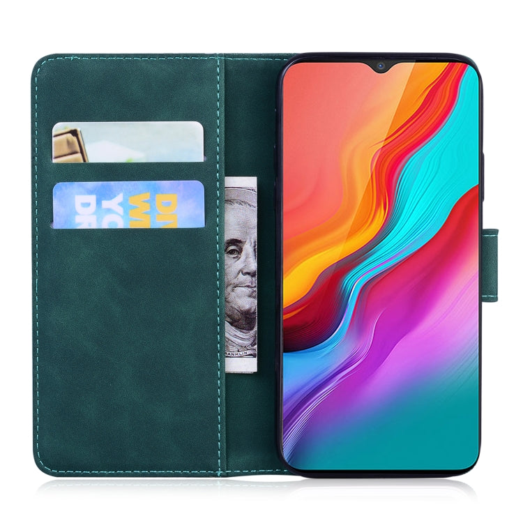 For Tecno Camon 12 CC7 / Spark 4 KC8 Skin Feel Pure Color Flip Leather Phone Case
