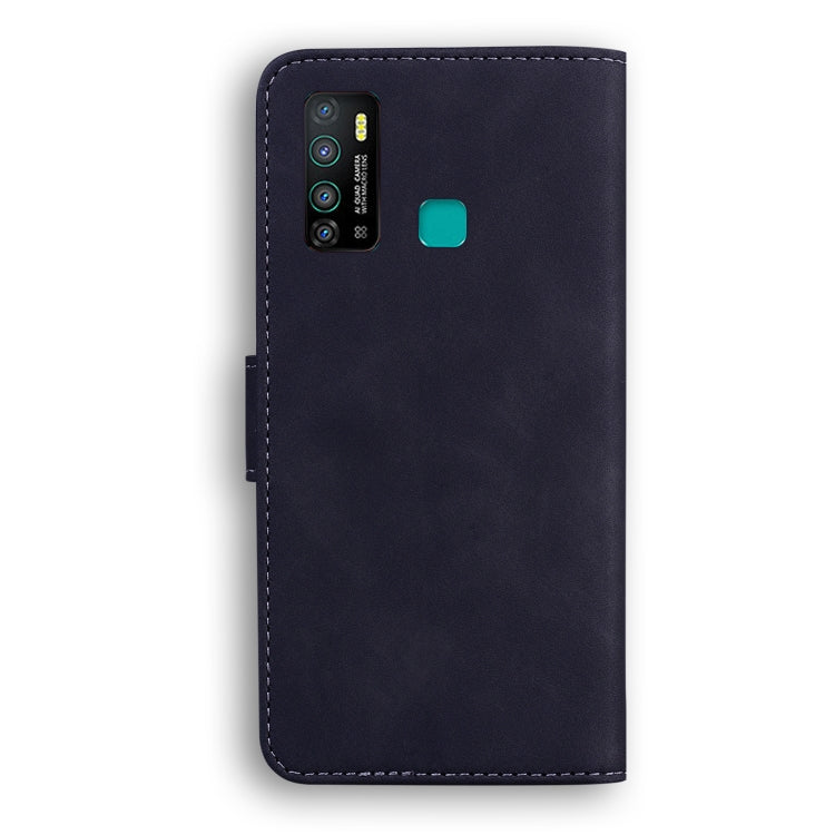 For Tecno Camon 15 Skin Feel Pure Color Flip Leather Phone Case