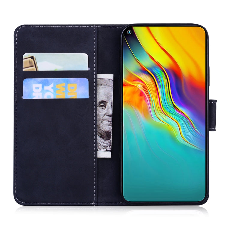 For Tecno Camon 15 Skin Feel Pure Color Flip Leather Phone Case