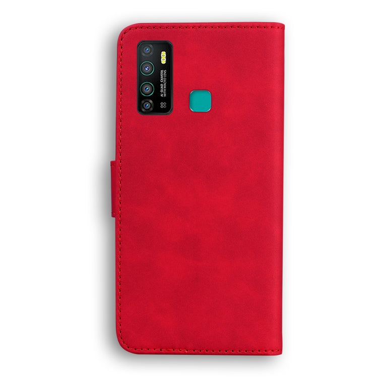 For Tecno Camon 15 Skin Feel Pure Color Flip Leather Phone Case